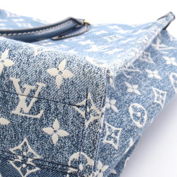Louis Vuitton On the Go MM Monogram Jacquard Denim Tote Bag, denim and leathe... - Picture 6 of 6
